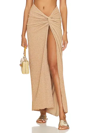 DEVON WINDSOR Falda gwen en color oro metálico talla M/L en - Metallic Gold. Talla M/L (también en XS/S).