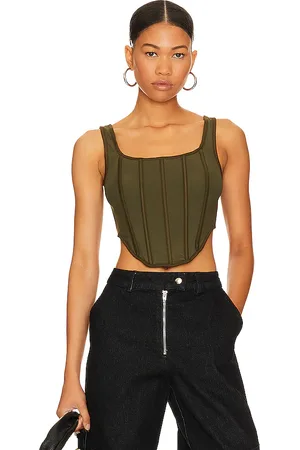 BY.DYLN Clyde corset en color verde oliva talla S en - Olive. Talla S (también en XS).