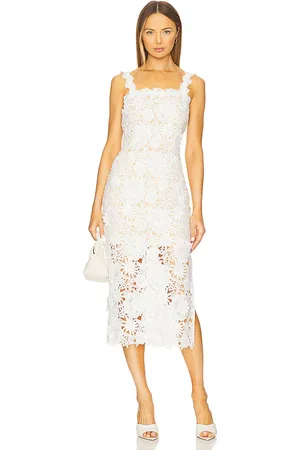 Generation Love Vestido midi marnee en color blanco talla L en - White. Talla L (también en M, S, XL, XS).
