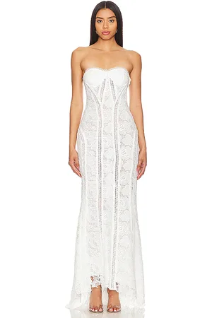 ROCOCO SAND Vestido largo paris lace en color talla M en - White. Talla M (también en L).