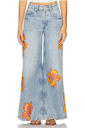 Free People Pantalón palisades en color azul talla 24 en - Blue. Talla 24 (también en 25, 26, 27, 28, 29, 30).