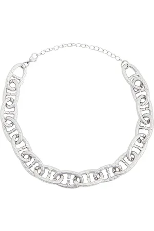 petit moments Collar de eslabones de cadena rectangular en color metálico talla all en - Metallic Silver. Talla all.