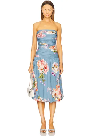 HEMANT AND NANDITA Vestido midi dress en color azul talla L en - Blue. Talla L (también en M, S, XL, XS, XXS).
