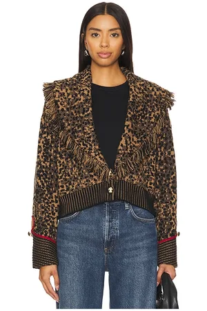 HAYLEY MENZIES Cárdigan con cuello en color marrón talla M en - Brown. Talla M (también en S).