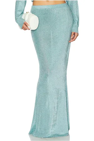 SER.O.YA Falda de punto metalizado harmony en color bue talla L en - Bue. Talla L (también en M, S, XL, XS, XXS).