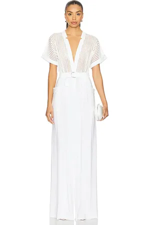 Norma Kamali Geralyn jumpsuit en color blanco talla S en - White. Talla S (también en XS).