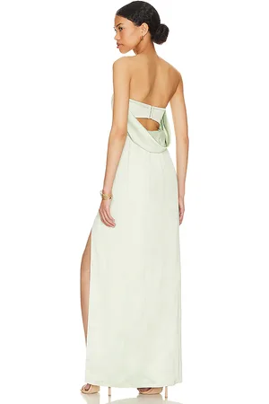 Lovers And Friends Vestido largo bellamy en color verde salvia talla XS en - Sage. Talla XS (también en XXS).
