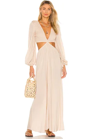 Indah Vestido julie en color beige talla M en - Beige. Talla M (también en S).