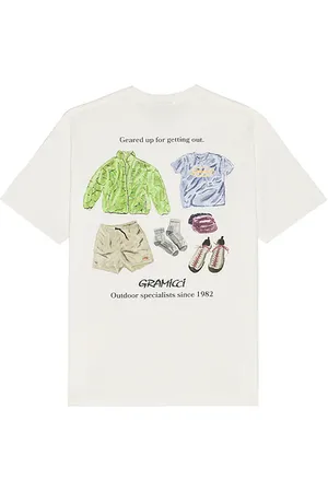 Gramicci Camiseta geared en color talla L en - White. Talla L (también en M, S, XL/1X).