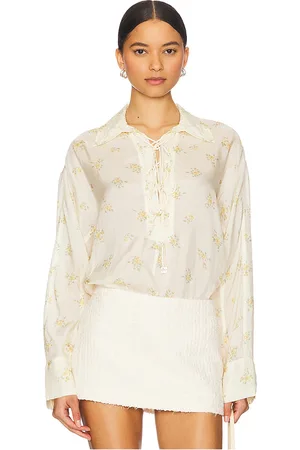 Ganni Camisa habotai en color blanco talla 34 en - White. Talla 34 (también en 36, 38, 40).