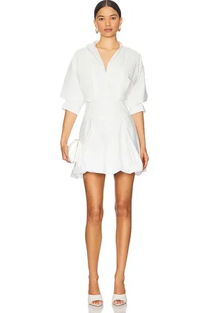Simkhai Mini vestido burbuja effie en color talla 0 en - White. Talla 0 (también en 10, 12, 2, 4, 6, 8).