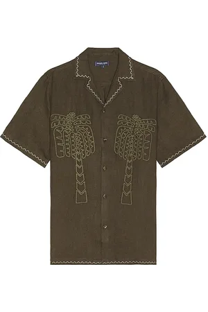 Frescobol Carioca Camisa en color verde oliva talla L en - Olive. Talla L (también en M, S, XL/1X).