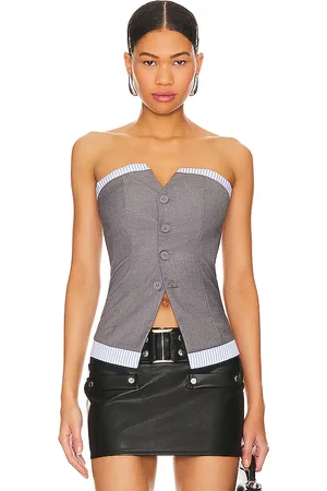 superdown Imogen top en color talla M en - Grey. Talla M (también en S).