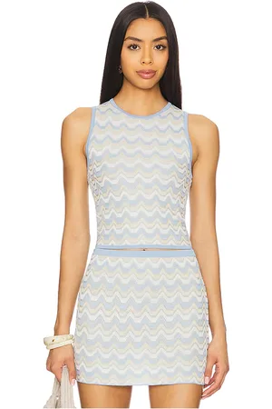 DEVON WINDSOR Lata top en color bebe azul talla L en - Baby Blue. Talla L (también en M, S, XL, XS).