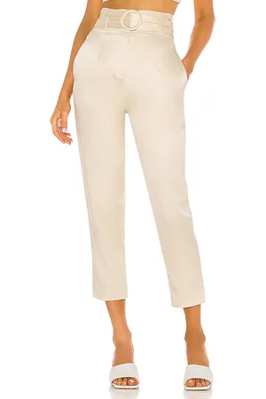 Camila Coelho Pantalón guadalupe en color crema talla S en - Cream. Talla S (también en XL).