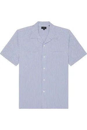 Vince Camisa manga corta 2 pocket en color azul talla L en - Blue. Talla L (también en M, S, XL/1X).