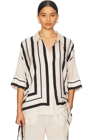 Simkhai Camisa bowman en color neutral talla L en - Neutral. Talla L (también en M, S, XS).