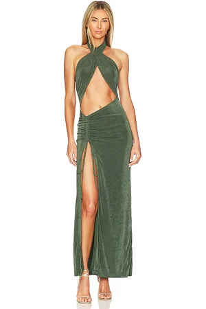superdown Adele halter maxi en color verde talla M en - Green. Talla M (también en L, S, XL, XS, XXS).