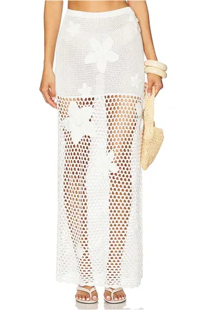 DEVON WINDSOR Falda roe en color blanco talla L en - White. Talla L (también en M, S, XL, XS).