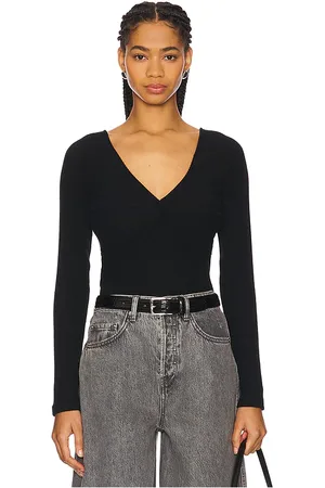 Nation LTD Top manga larga lani en color negro talla M en - Black. Talla M (también en S).