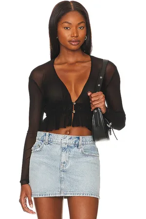 Only Hearts Ruched cardigan en color talla M/L en - Black. Talla M/L (también en XS/S).