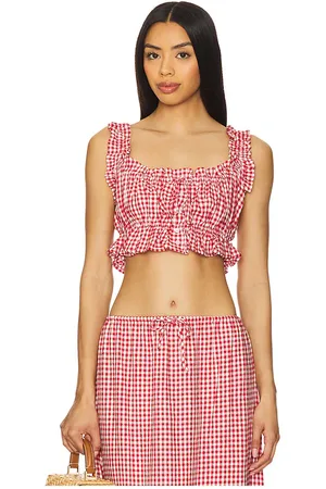 WeWoreWhat Top sin mangas top en color rojo talla L en - Red. Talla L (también en M, S, XL, XS).