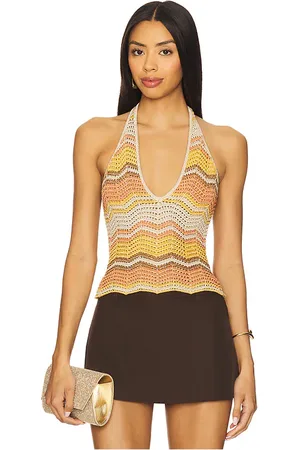Retrofete Top ganchillo luz en color beige talla L en - Beige. Talla L (también en M, S, XL, XS).
