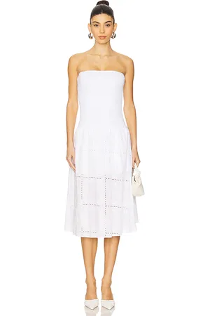 WeWoreWhat Vestido midi dress en color blanco talla L en - White. Talla L (también en M, S, XL, XS, XXS).