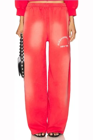 Alexander Wang Articulated leg sweatpant en color rojo talla L en - Red. Talla L (también en M, S, XS).