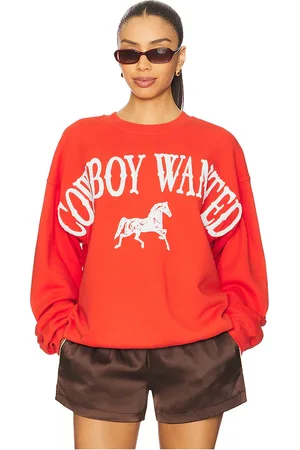 DAYDREAMER Sudadera cowboy wanted en color rojo talla L en - Red. Talla L (también en M, S, XL, XS).