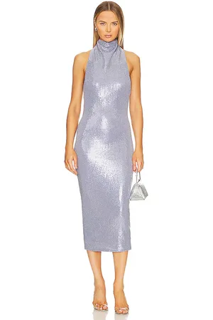Camila Coelho Vestido katia en color lavanda talla S en - Lavender. Talla S (también en XS).