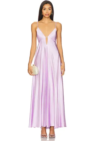 Michael Costello Vestido largo willow en color lavanda talla L en - Lavender. Talla L (también en M, S, XS, XXS).