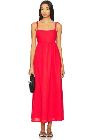 Beach Riot Maxivestido valory en color talla L en - Red. Talla L (también en M, S, XL, XS).