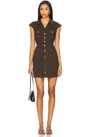 Paige Vestido jaxsyn en color chocolate talla 0 en - Chocolate. Talla 0 (también en 10, 12, 14, 2, 4, 6, 8).