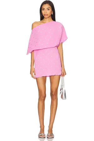 Never Fully Dressed Vestido mini tilly en color rosado talla L en - Pink. Talla L (también en M, S, XL, XS).