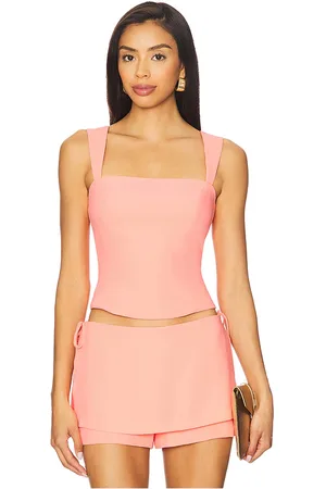 Amanda Uprichard Ceronne top en color coral talla L en - Coral. Talla L (también en M, S, XL, XS).