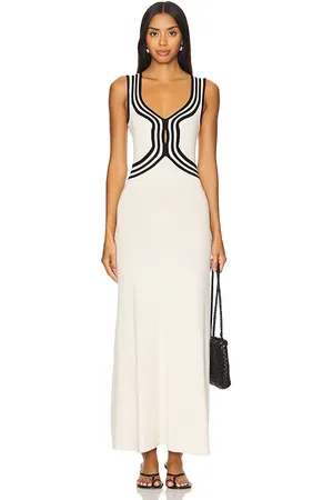 SOVERE Vestido punto swell en color blanco talla XL en - White. Talla XL (también en L).