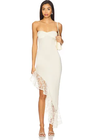 BUCI Vestido midi orchid en color crema talla M en - Cream. Talla M (también en S, XS).