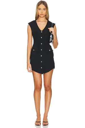 Amanda Uprichard Vestido ivana en color talla S en - Black. Talla S (también en XS).