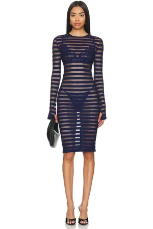 Norma Kamali Vestir hasta la rodilla en color azul marino talla S en - Navy. Talla S (también en XS).