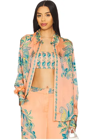 HEMANT AND NANDITA Top manga larga top en color pink,blue talla L en - Pink,Blue. Talla L (también en M, S, XL, XS, X