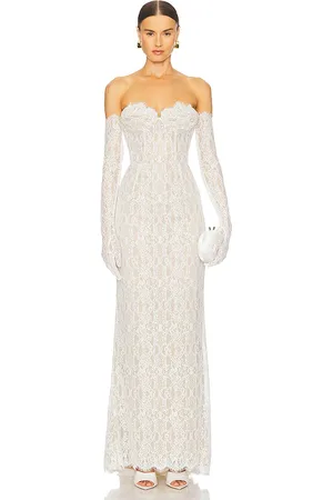 Bronx and Banco Vestido largo keira en color talla L en - White. Talla L (también en M, S).