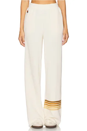 AVIATOR NATION Pantalón deportivo rugby stitch en color crema talla L en - Cream. Talla L (también en M, S, XS).