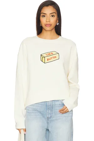 KULE Sudadera butter en color talla L en - Cream. Talla L (también en M, S, XL, XS).
