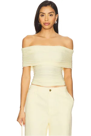 RONNY KOBO Blanchet top en color amarillo talla L en - Yellow. Talla L (también en M, S, XS).