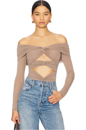 RONNY KOBO Body fitz en color blanco talla L en - White. Talla L (también en M, S, XS).