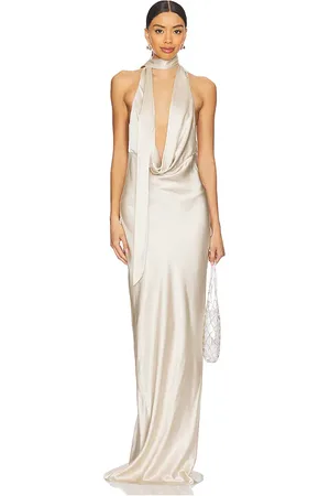 NBD Vestido largo naila en color beige talla L en - Beige. Talla L (también en M, XXS).