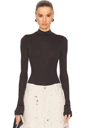 LAPOINTE Body de cuello falso en color marrón talla S en - Brown. Talla S (también en XL).