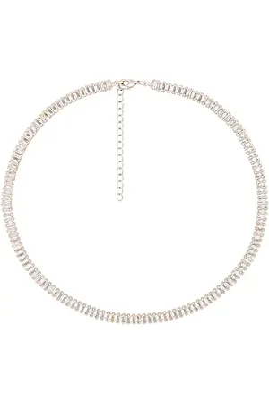 Shashi Collar tenis teagan en color metálico talla all en - Metallic Silver. Talla all.