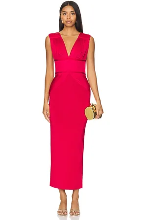 Hervé Léger Vestido largo en color rojo talla L en - Red. Talla L (también en M).